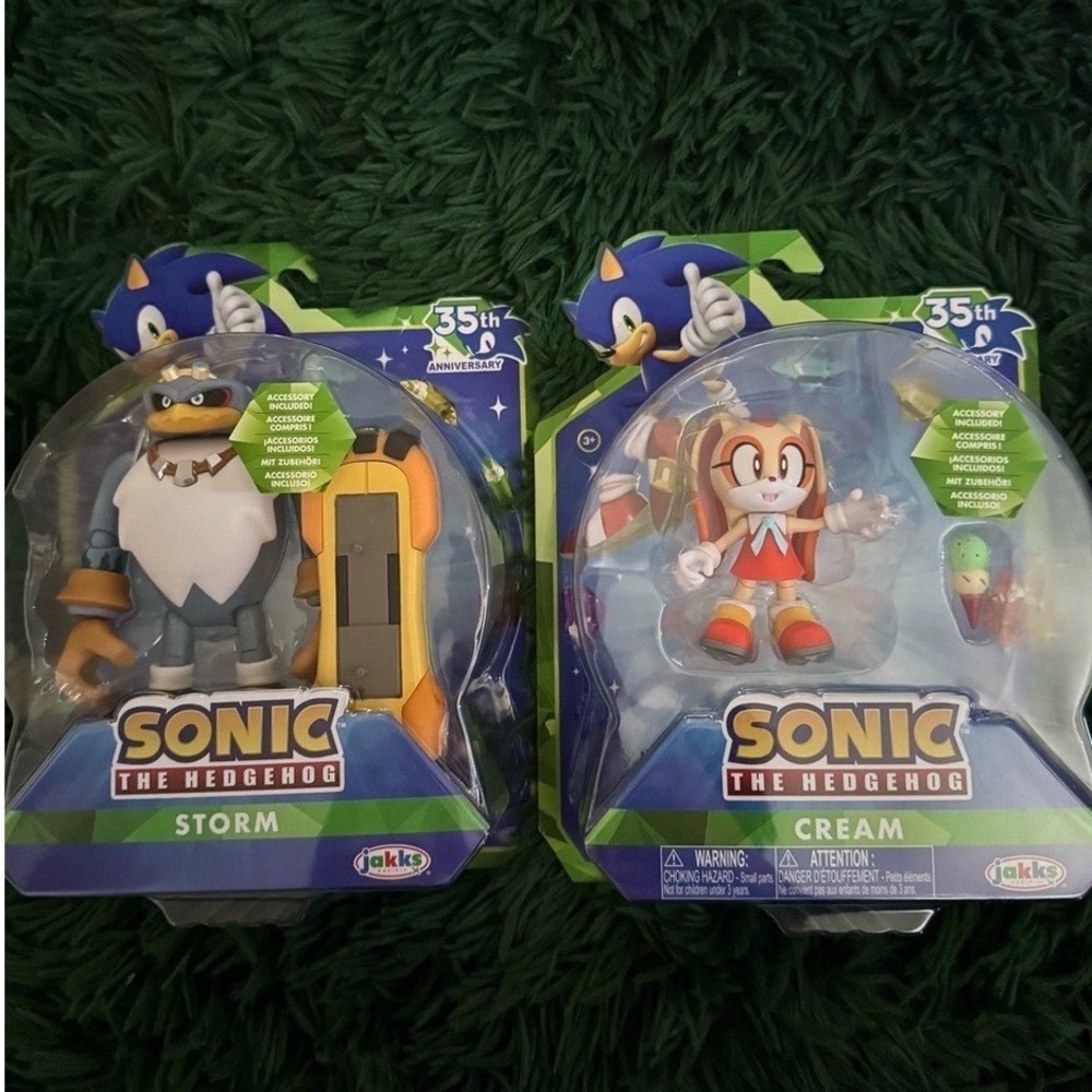 2 RARE 4' Figure‎ Sonic The Hedgehog 35th Anniversary Jakks Pacific